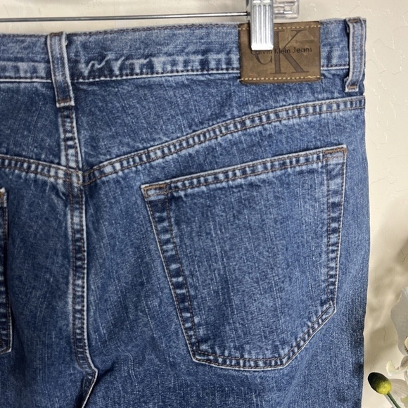 Vintage Calvin Klein Jeans Womens 16 Boot Cut Doublestone High Rise Mom Dark - Picture 3 of 5